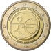 Niemcy, 2 Euro, Union économique et monétaire, 2009, Stuttgart, Bimetaliczny