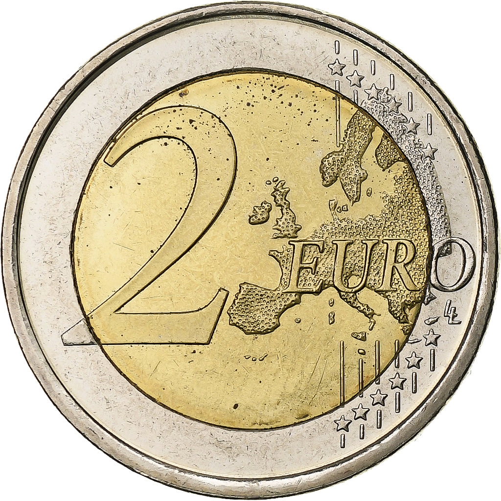 Spagna, Juan Carlos I, 2 Euro, Union économique et monétaire, 2009, Madrid
