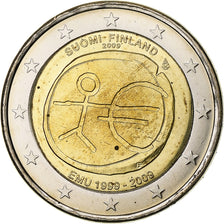 Finland, 2 Euro, Union économique et monétaire, 2009, Vantaa, Bi-Metallic
