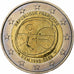 França, 2 Euro, Union économique et monétaire, 2009, Pessac, Bimetálico