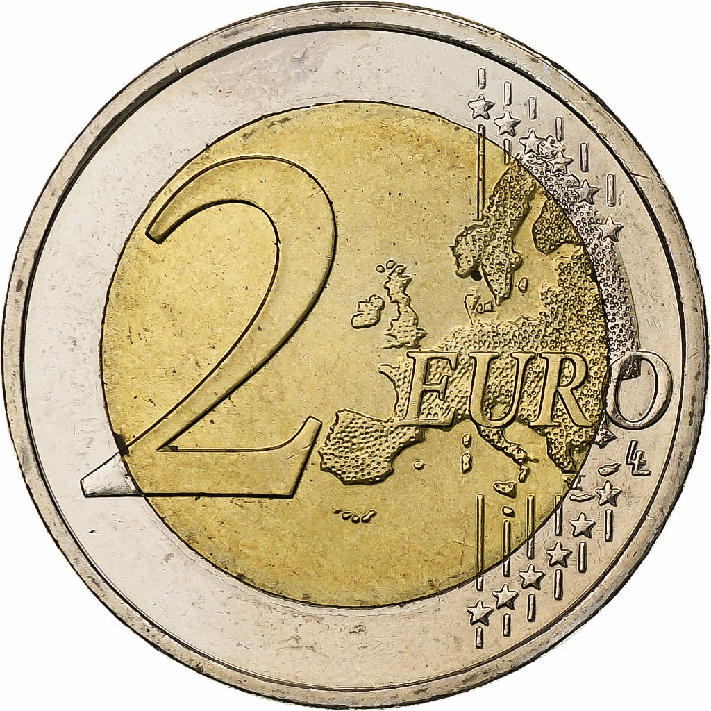 Grèce, 2 Euro, Union économique et monétaire, 2009, Athènes, Bimétallique