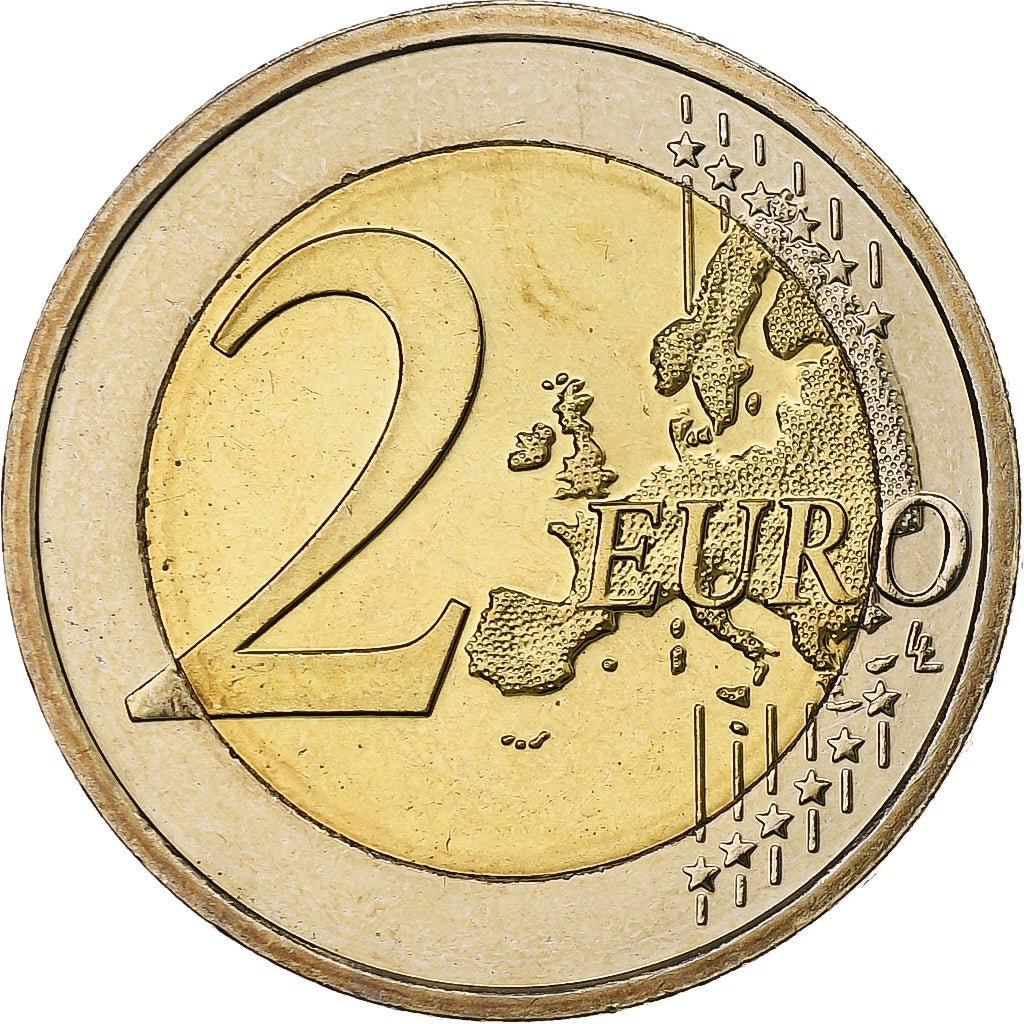 Irlandia, 2 Euro, Union économique et monétaire, 2009, Dublin, Bimetaliczny