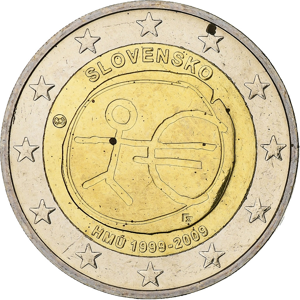 Slovacchia, 2 Euro, Union économique et monétaire, 2009, Kremnica