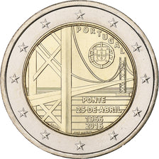 Portugal, 2 Euro, Pont du 25 Avril, 2016, Lisbon, Bi-Metallic, MS(63)