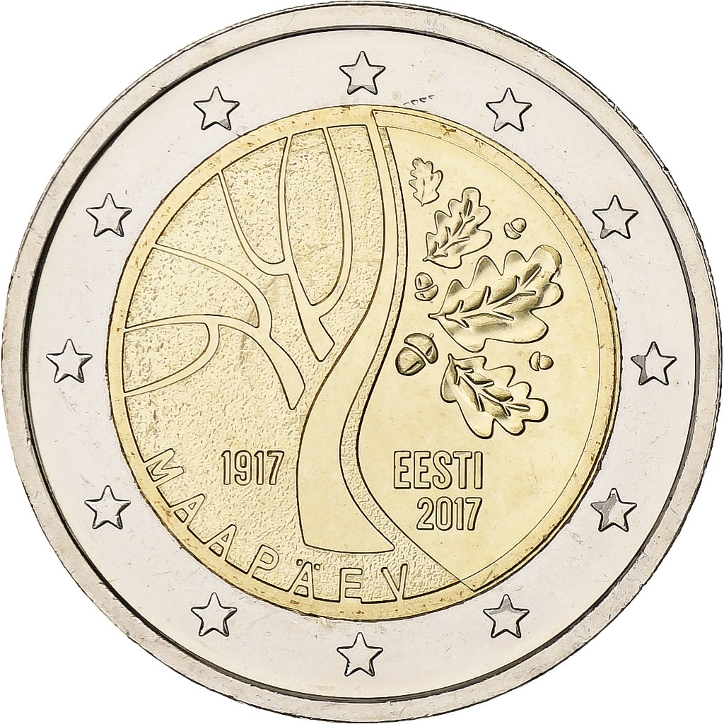 Estonia, 2 Euro, Road to Independence, 2017, Vilnius, Bi-Metallic, MS(63)