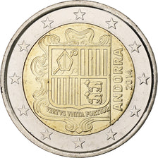 Andorra, 2 Euro, 2014, Bi-Metallic, MS(63)