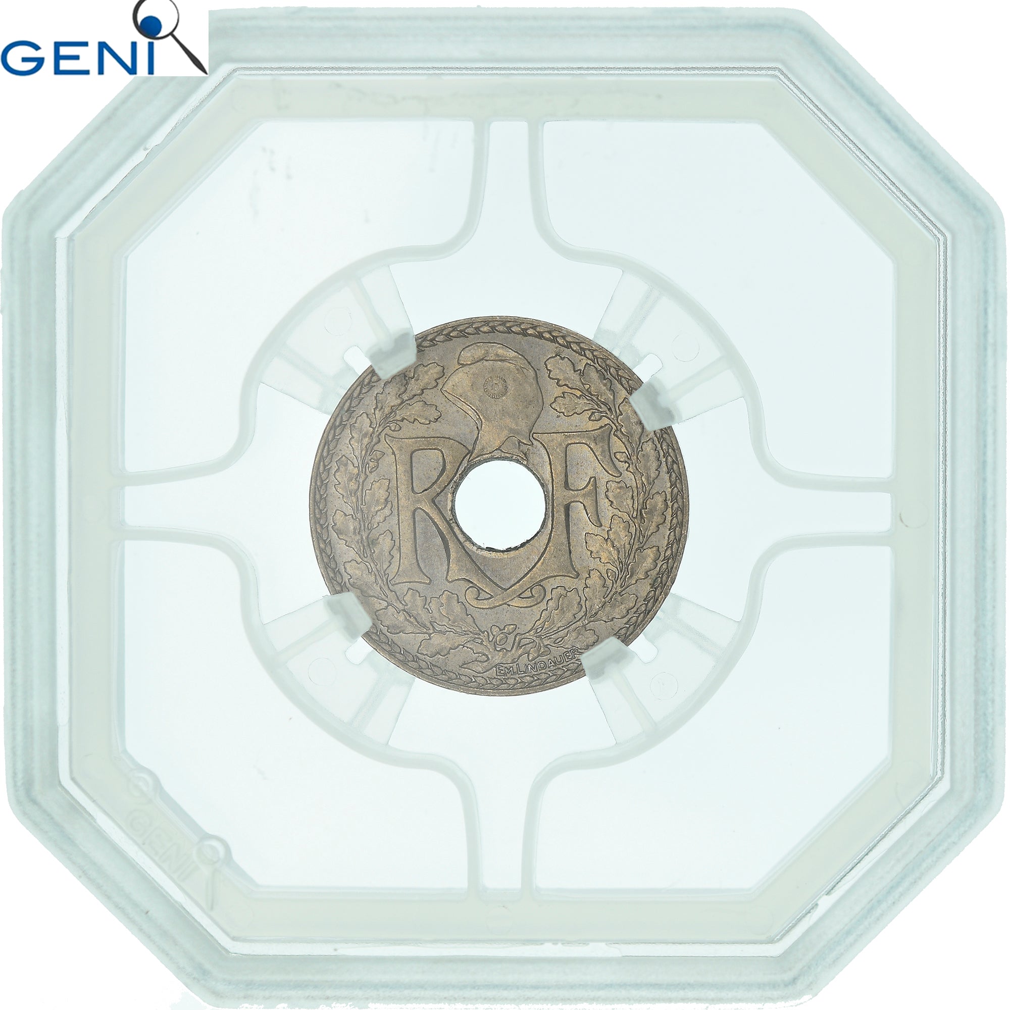 Munten, Frankrijk, Lindauer, 10 Centimes, 1936, Paris, GENI, MS64, UNC