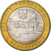 Rusia, 10 Roubles, Belozersk Oblast, 2012, Saint Petersburg, Bimetálico, EBC+