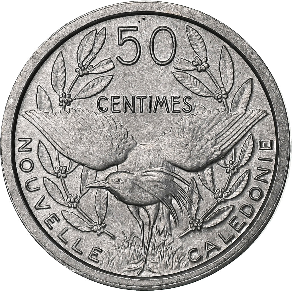 Nuova Caledonia, 50 Centimes, 1949, Paris, Alluminio, SPL, KM:1