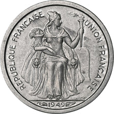 New Caledonia, 50 Centimes, 1949, Paris, Aluminum, MS(63), KM:1