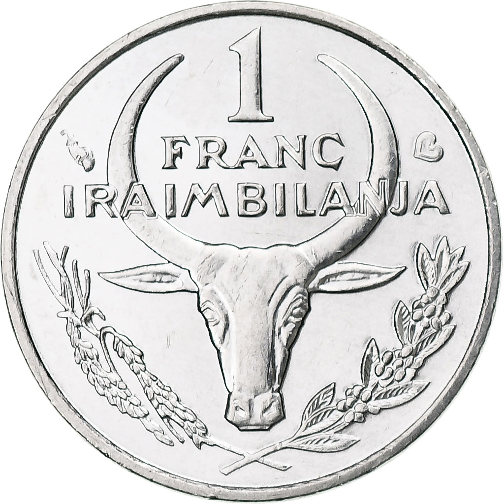 Madagascar, Franc, 2002, Pessac, Acciaio inossidabile, SPL, KM:8