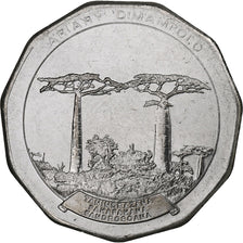 Madagascar, 50 Ariary, 2005, Royal Canadian Mint, Acier inoxydable, SPL, KM:25.2