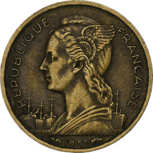 Madagascar, 10 Francs, 1953, Paris, Aluminum-Bronze, VF(30-35), KM:6