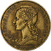 Madagascar, 20 Francs, 1953, Paris, Aluminum-Bronze, VF(30-35), KM:7