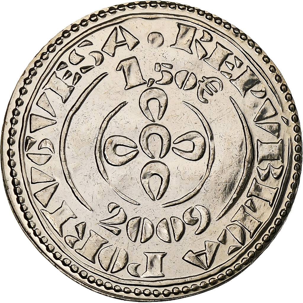 Portogallo, 1-1/2 Euro, 2009, Lisbon, Cupronickel, SPL, KM:789