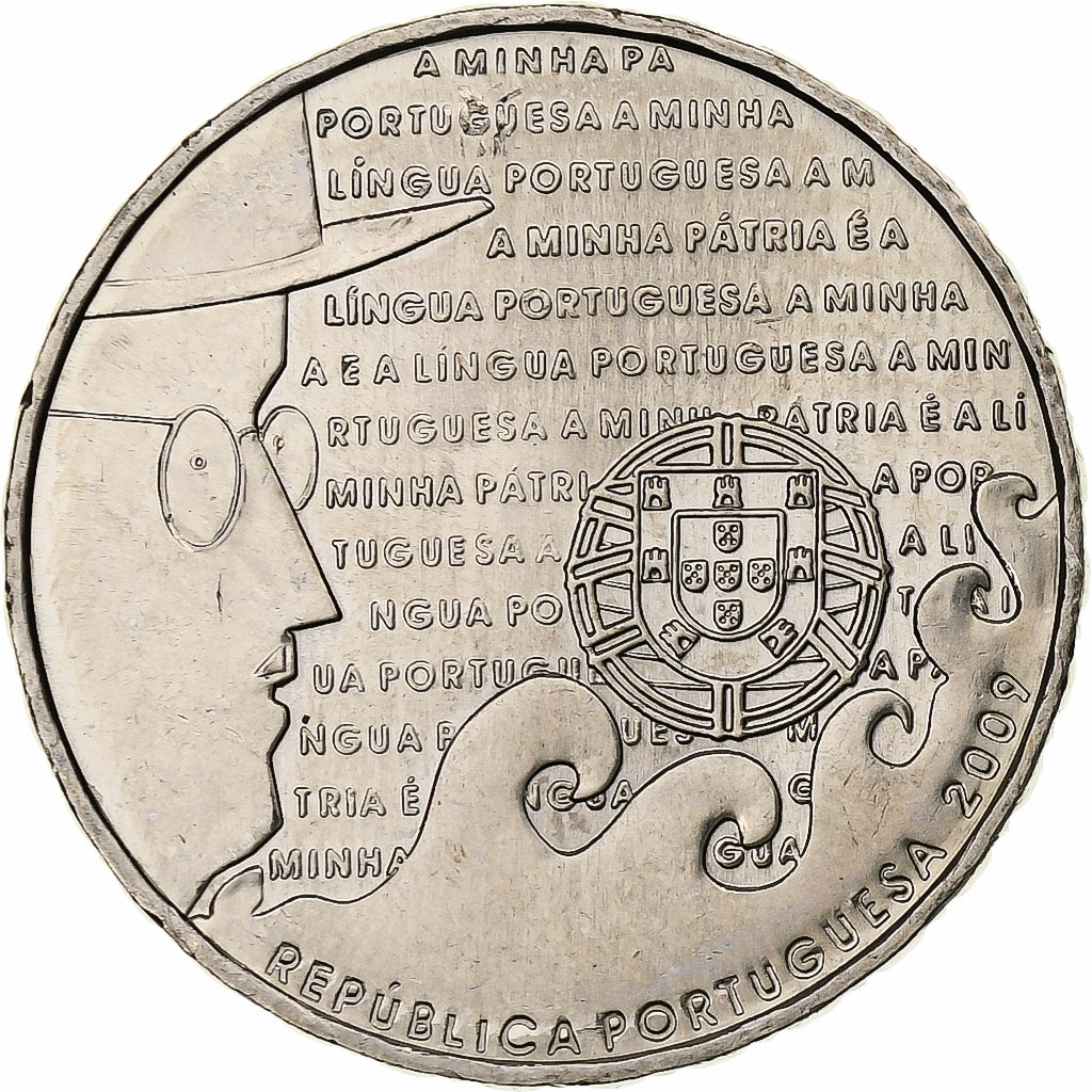 Portugal, 2-1/2 Euro, Portuguese Language, 2009, Lisbon, Cobre - níquel, SC