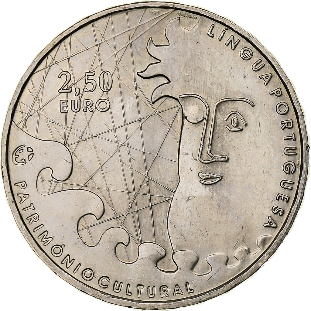 Portugal, 2-1/2 Euro, Portuguese Language, 2009, Lisbon, Cobre - níquel, SC