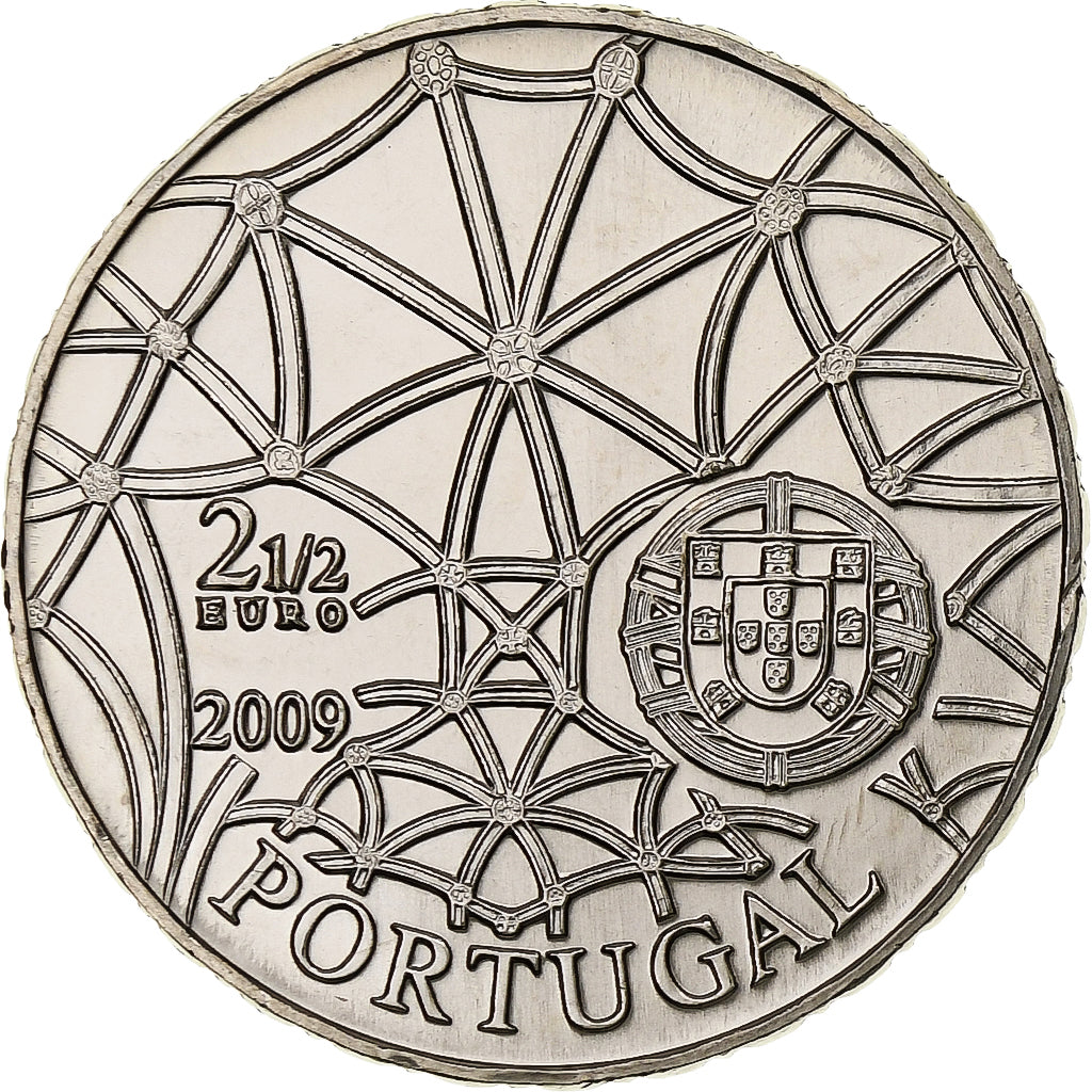 Portugal, 2-1/2 Euro, Unesco World Heritage - Jerónimos Monastery, 2009