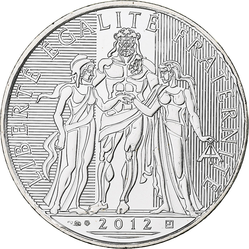 France, 10 Euro, Hercule, 2010, Pessac, Silver, MS(63), KM:2073