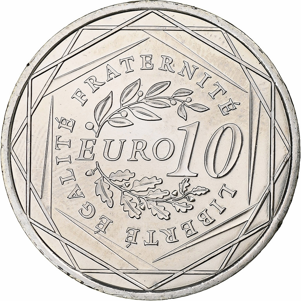 France, 10 Euro, Semeuse, 2009, Pessac, Silver, MS(63)