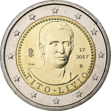 Italy, 2 Euro, bimillénaire de la mort de Tite Live, 2017, Rome, Bi-Metallic