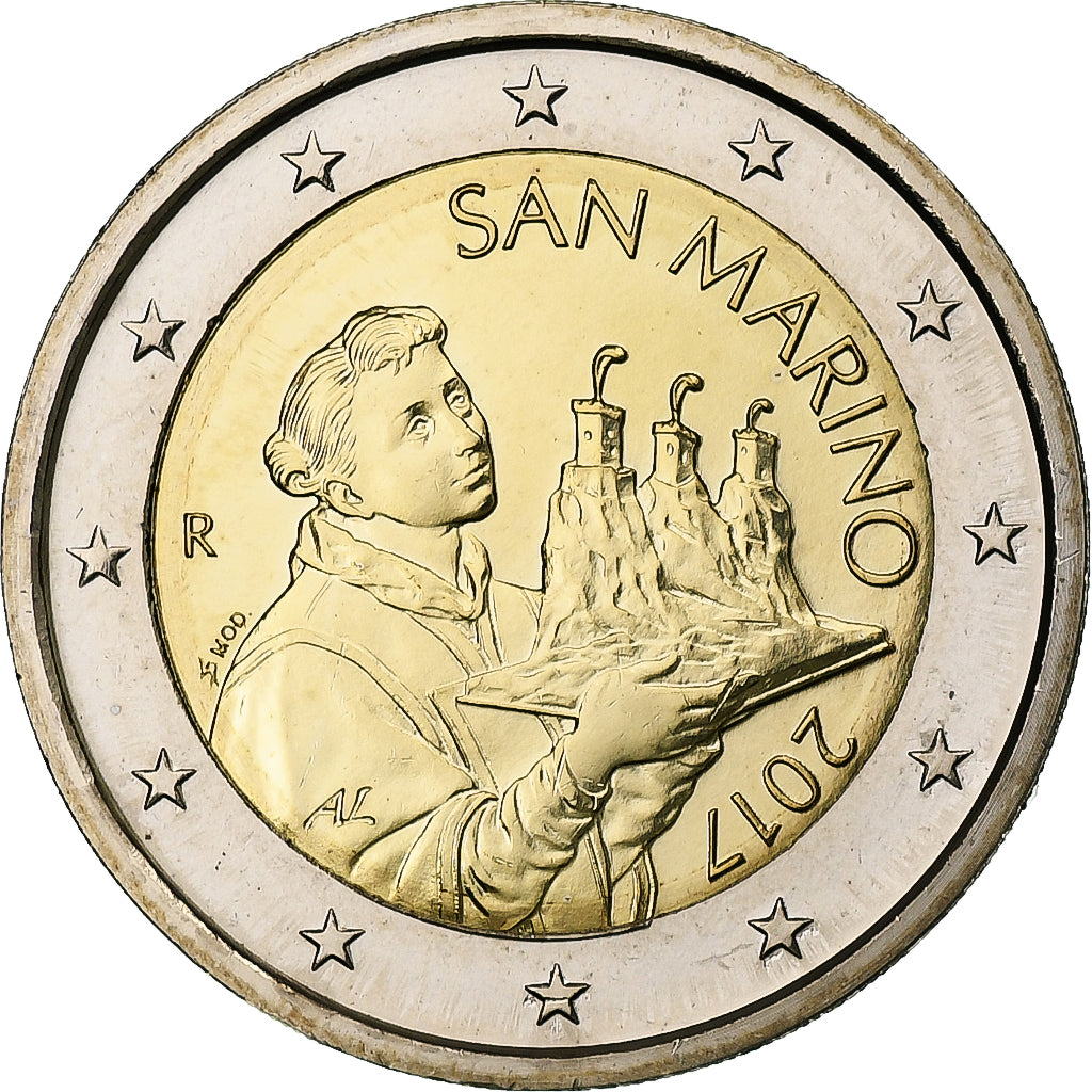 San Marino, 2 Euro, Saint Marin, 2017, Rome, Bi-Metallic, MS(63)