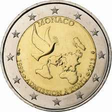 Monaco, 2 Euro, Admission à l'ONU, 1993, Pessac, Bi-Metallic, MS(63)