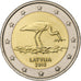 Latvia, 2 Euro, Cigogne, 2015, Vilnius, Bi-Metallic, UNZ