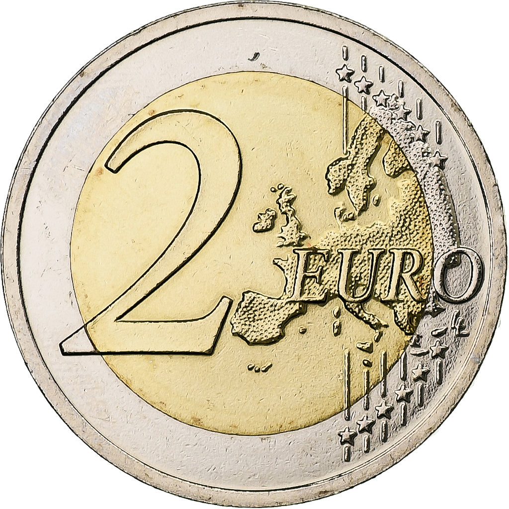 Latvia, 2 Euro, Cow, 2016, Vilnius, Bi-Metallic, UNZ