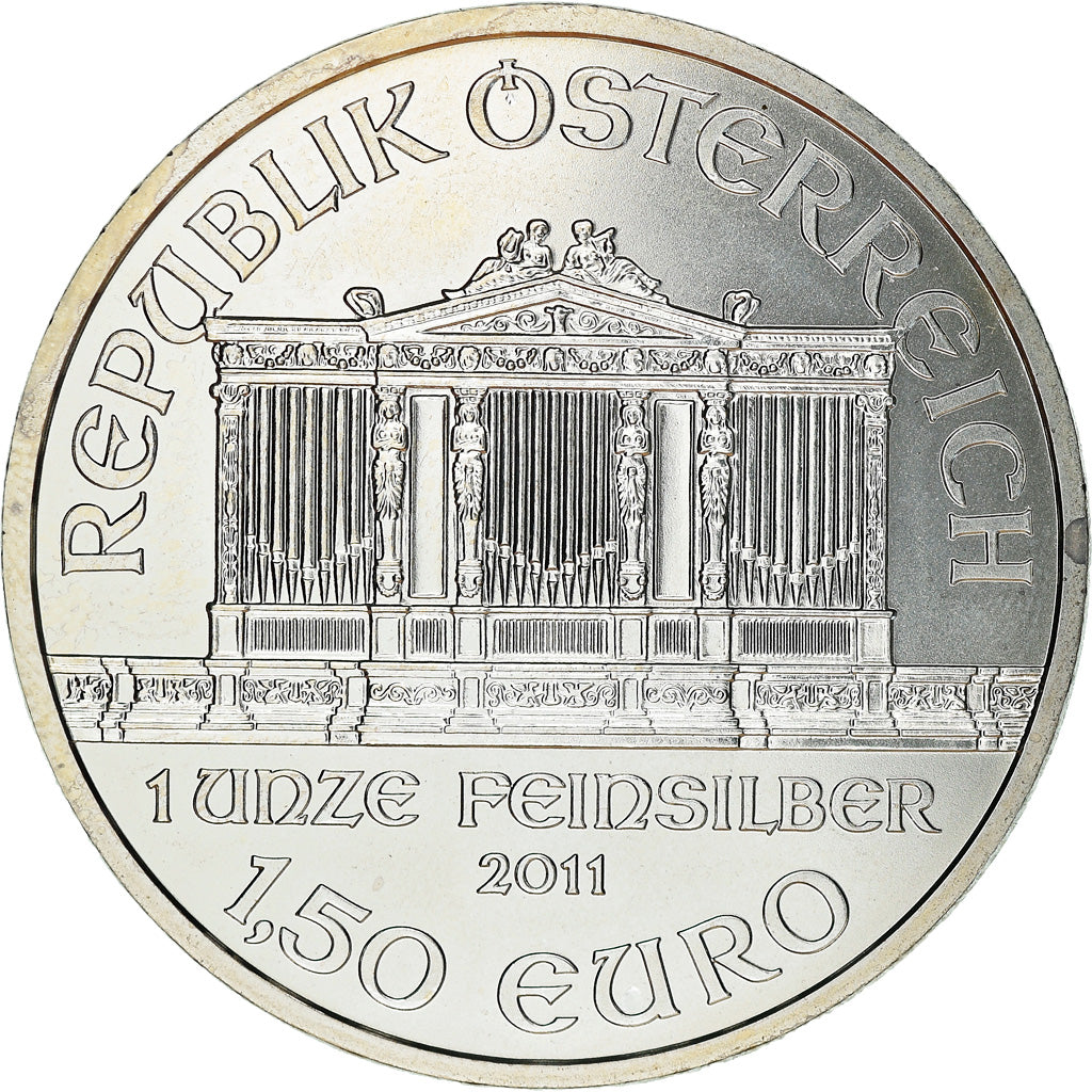 Moneta, Austria, REPUBLIK ÖSTERREICH, PHILHARMONIKER, 1.5 EURO, 2011, Vienna, 1