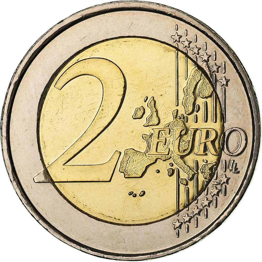 Belgium, Albert II, 2 Euro, Belgium-Luxembourg economic union, 2005, Brussels