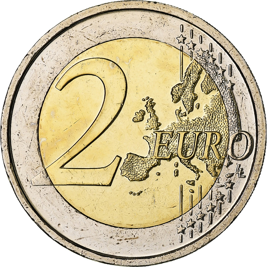 België, Albert II, 2 Euro, Présidence de l'Europe, 2010, Brussels