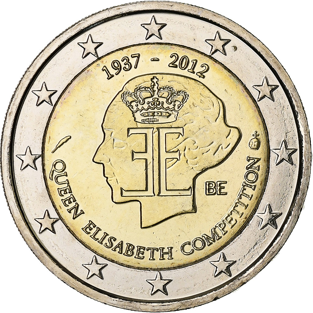 Belgio, 2 Euro, Concours reine Elisabeth, 2012, Brussels, Bi-metallico, SPL