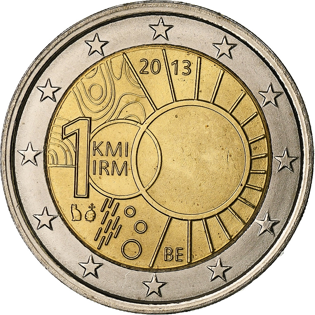 Bélgica, 2 Euro, Royal Meteorological Institute, 2013, Brussels, Bimetálico