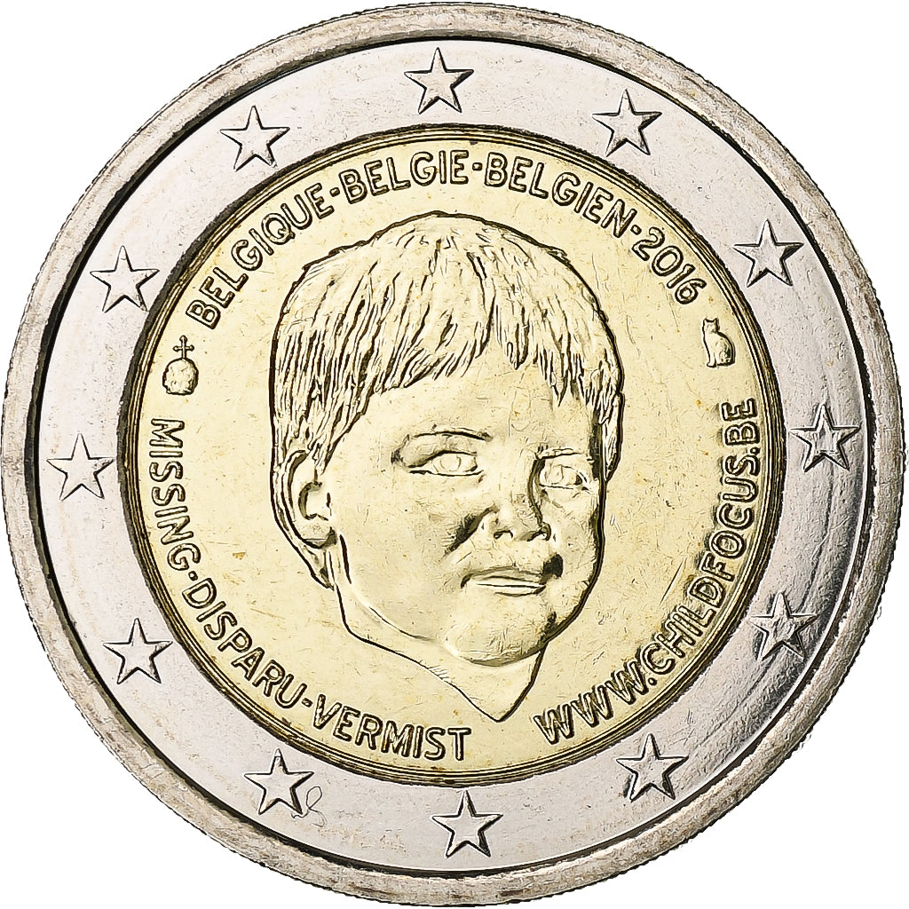 Belgio, 2 Euro, Child Focus, 2016, Brussels, Bi-metallico, SPL