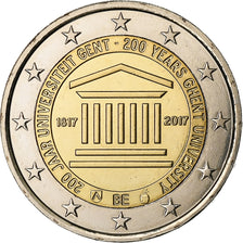 Belgium, 2 Euro, 200 ans de l'Université de Gand, 2017, Brussels, Bi-Metallic