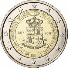 Belgique, 2 Euro, 200 Ans - Université de Liège, 2017, Bruxelles