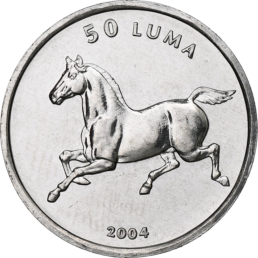 Armenia, 50 Luma, Horse, 2004, Alluminio, SPL