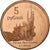 Russia, 5 Roubles, Swallow's nest - Crimea, 2014, Miedź platerowana stalą