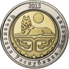 Rússia, 25 Roubles, Tiger, 2013, Bimetálico, MS(63)