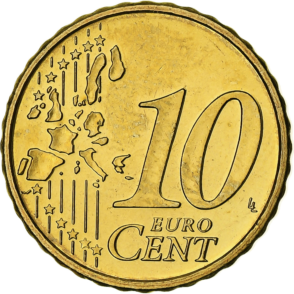 Österreich, 10 Euro Cent, Cathedral Saint Stephen, 2002, Vienna, Messing, UNZ