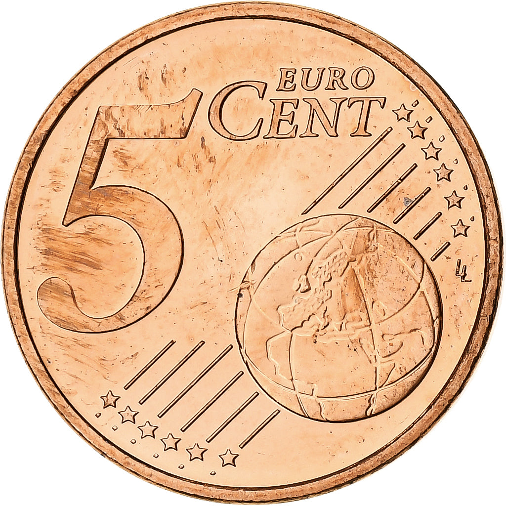 Österreich, 5 Euro Cent, 2002, Vienna, Copper Plated Steel, UNZ, KM:3084