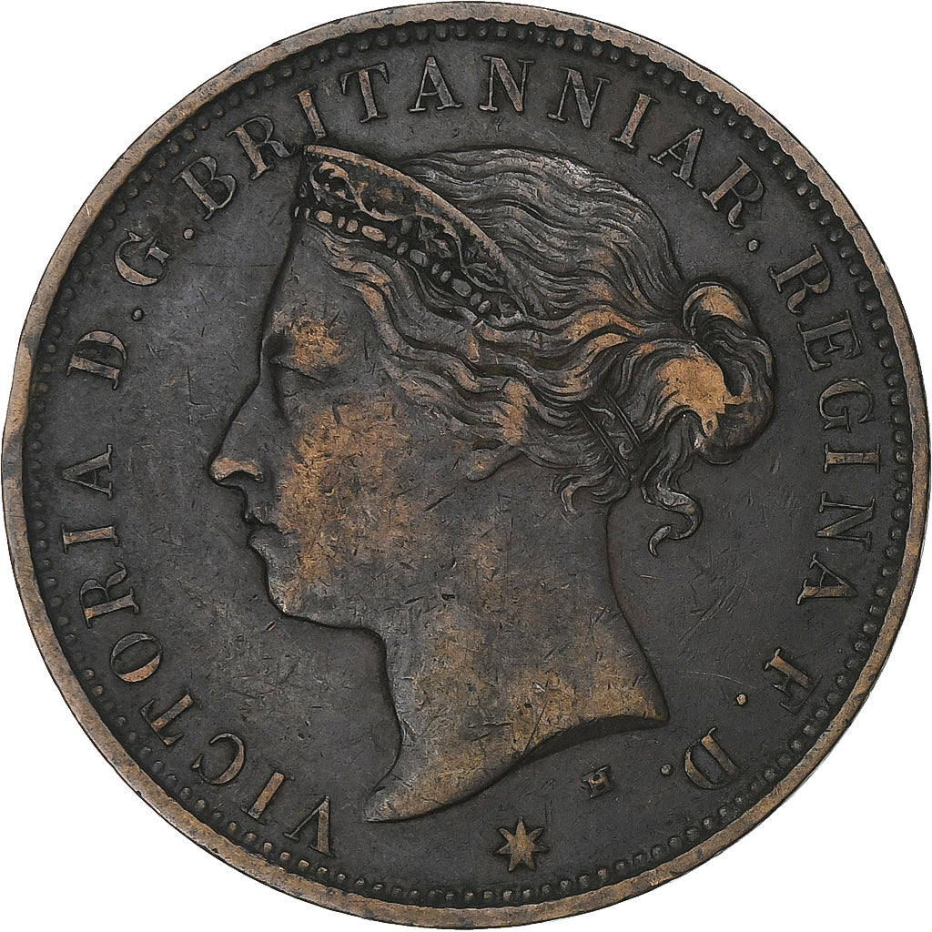 Jersey, Victoria, 1/12 Shilling, 1877, Heaton, Bronze, AU(50-53)
