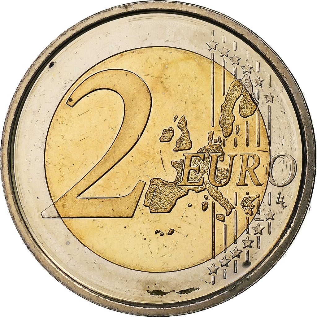 Spain, 2 Euro, Don Quixote, 2005, Madrid, Bi-Metallic, MS(63)