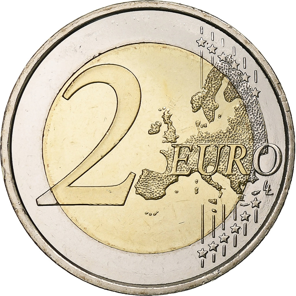 España, 2 Euro, Accession to the Spanish Throne, 2014, Madrid, Bimetálico