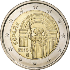 Spain, 2 Euro, Santiago de Compostela, 2018, Madrid, Bi-Metallic, MS(63)
