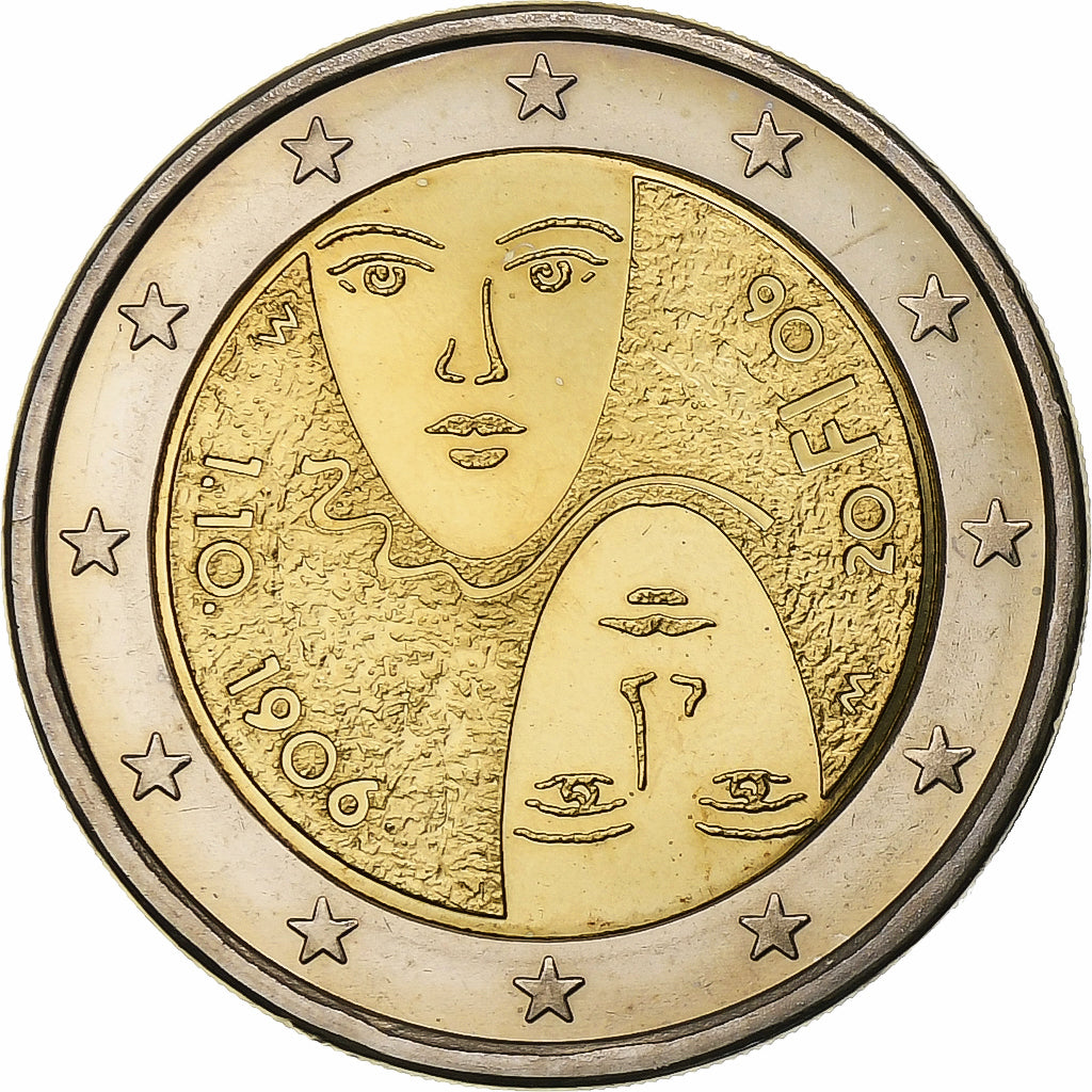 Finlande, 2 Euro, Centenaire du suffrage universel, 2006, Vantaa, Bimétallique