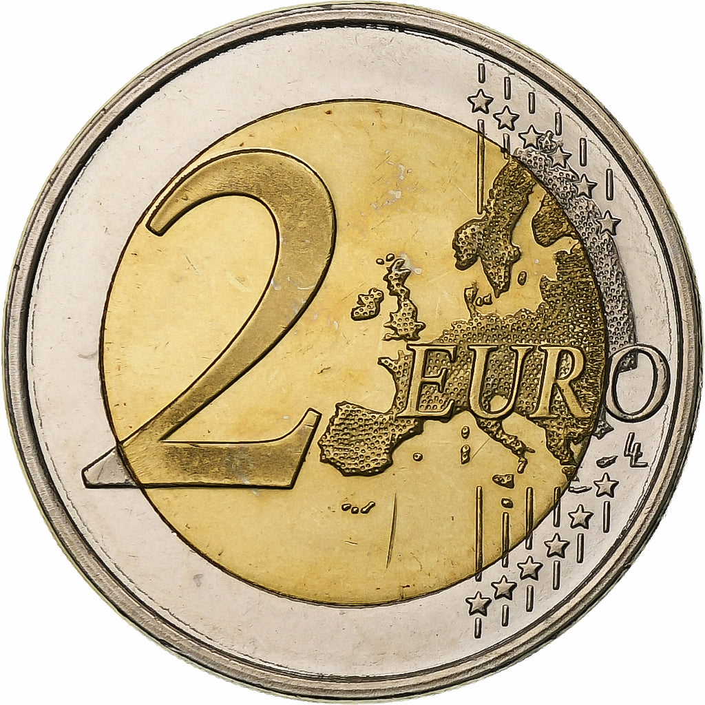 Finlandia, 2 Euro, 90th Anniversary of Independence, 2007, Vantaa, Bi-metallico