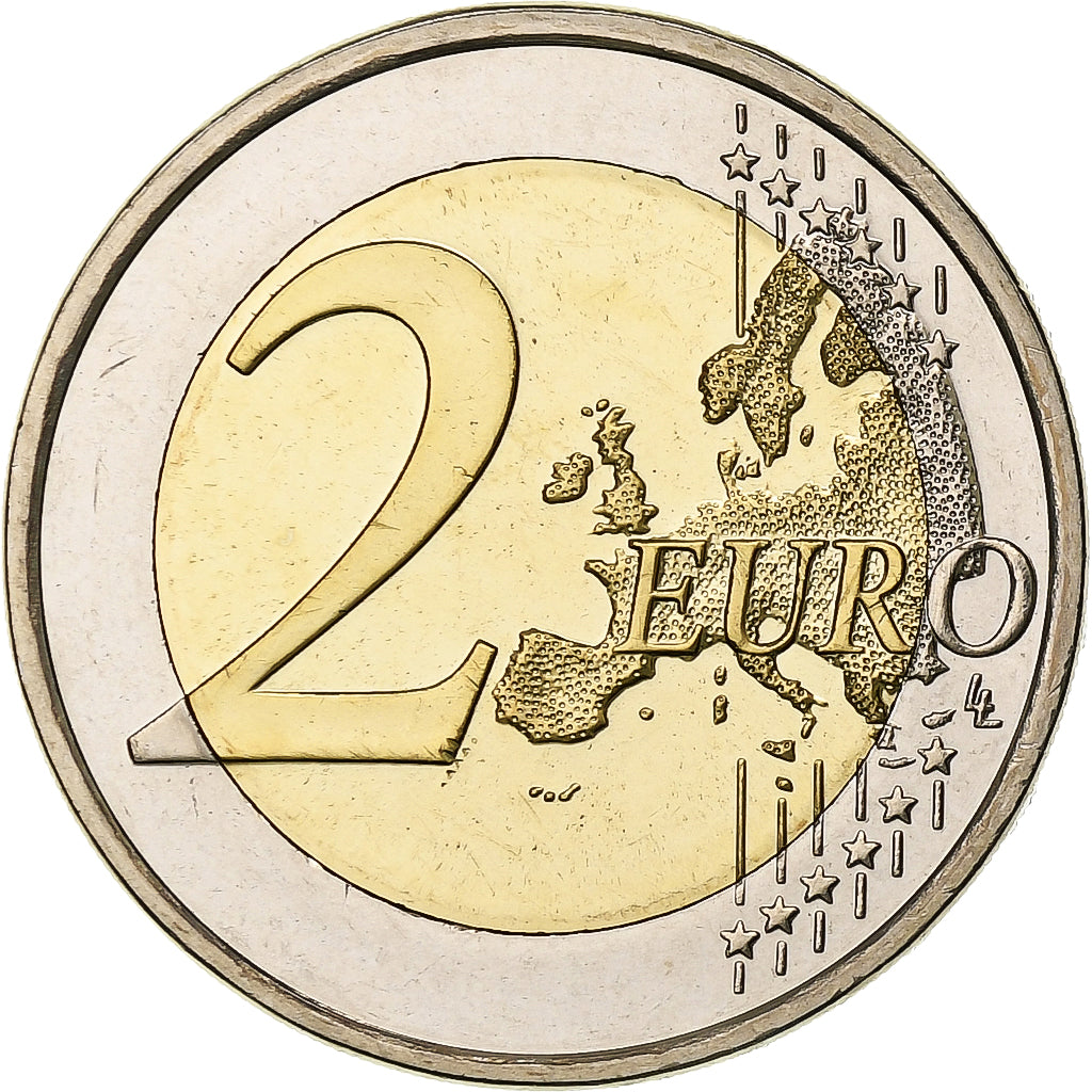 Finland, 2 Euro, Human Rights, 2008, Vantaa, Bi-Metallic, MS(63)