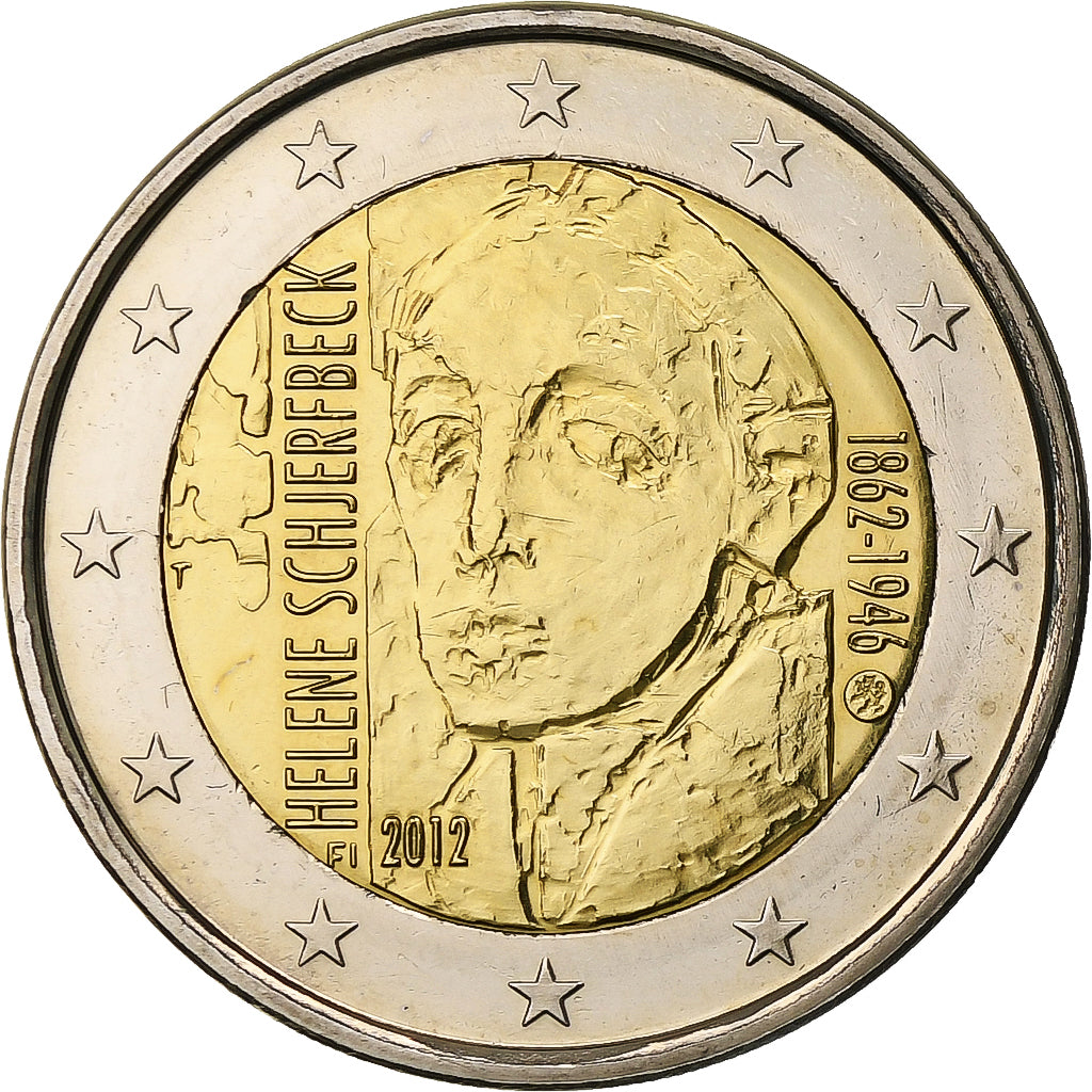 Finlandia, 2 Euro, Helene Schjerfbeck, 2012, Vantaa, Bi-metallico, SPL
